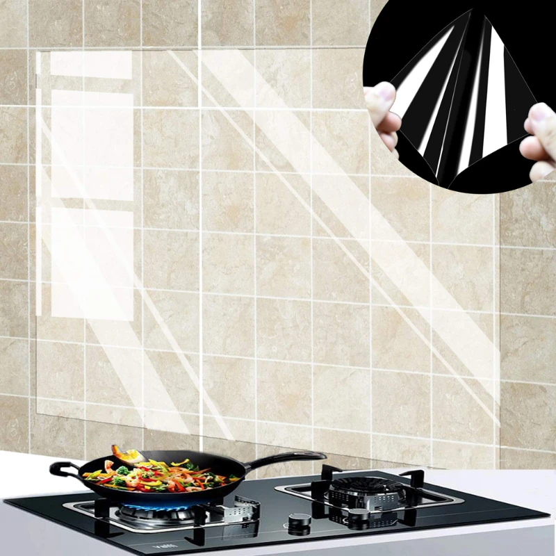 Commercial Kitchen Wall - 1Pc Kitchen Oil Proof Wall Sticker