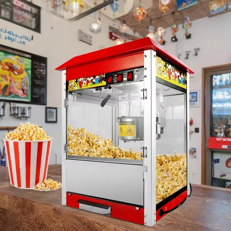 Commercial Popcorn Machine - 1400W Hot Air Popcorn Machine, Commercial