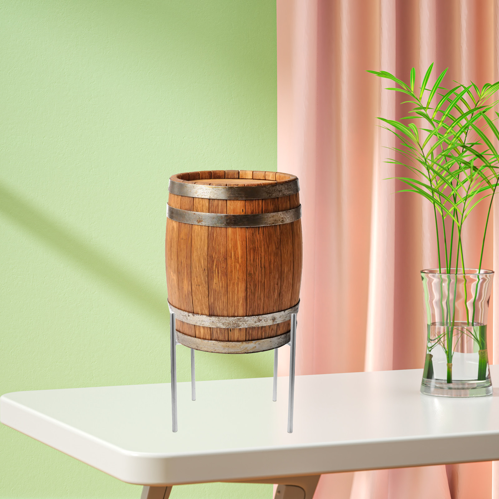 Cold Drink Dispenser - Premium Iron Beverage Dispenser Stand Multi