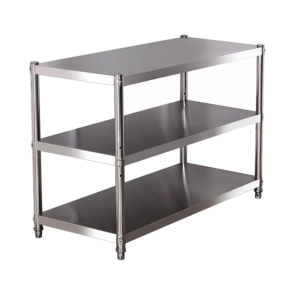 Commercial Kitchen Table - Stainless Steel Shelf, Kitchen Storage Rack,