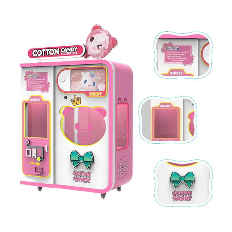 Candy Floss Machine Commercial - Factory Direct Candy Floss Vending Machine