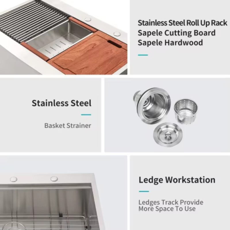 Commercial Kitchen Sink - ATV Heavy Duty Commercial 36x22 Inch