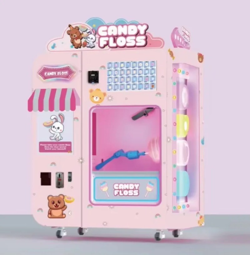 Candy Floss Machine Commercial - Commercial Cotton Candy Vending Machine Automatic