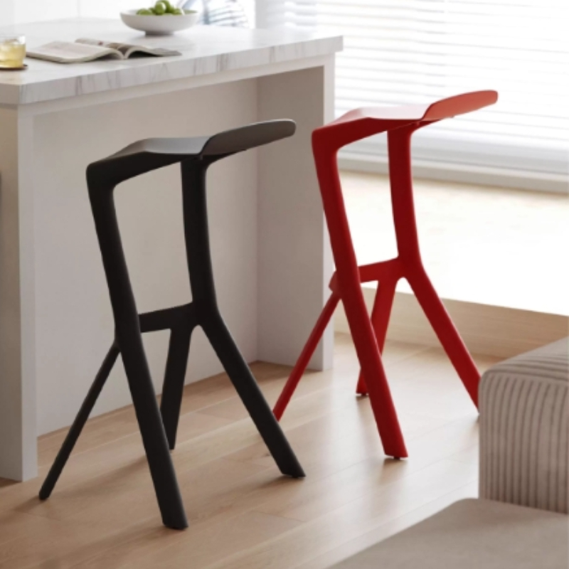 Commercial Kitchen Japanese - Backrest Geometric Design Durable Plastic Kitchen