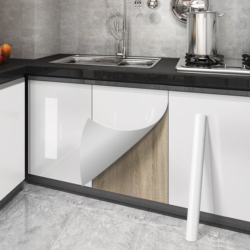 Commercial Kitchen Wall - Paint Glossy White Cabinets Wall Stickers