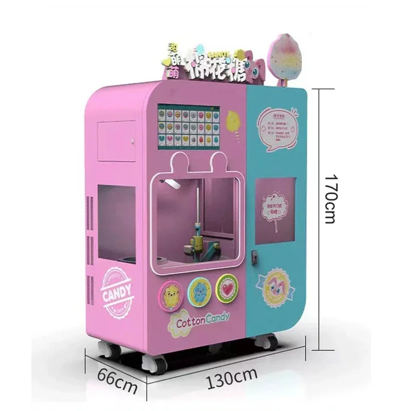 Candy Floss Machine Commercial - Automatic Cotton Candy Vending Machine 10
