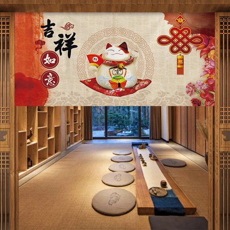Commercial Kitchen Japanese - VIKAMA Japanese Fuji Kimono Noren Door