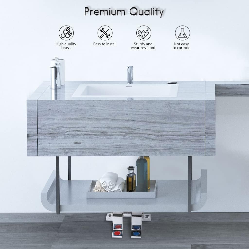 Brass Dual Handle Hot & Cold F - Commercial Kitchen Sink 评论和价格