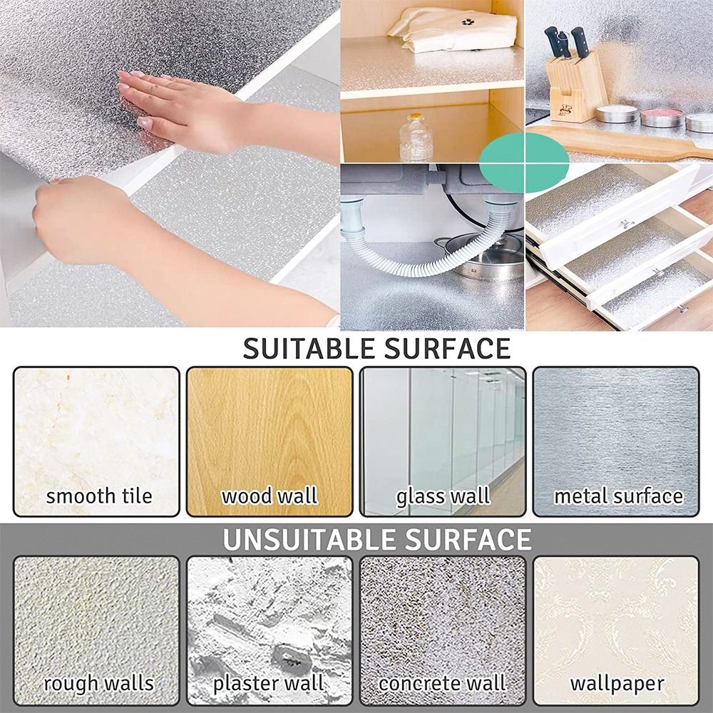 40x300cm Kitchen Oil-proof Sel - Commercial Kitchen Wall 评论和价格