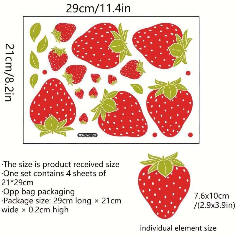 Transparent Strawberry Wall St - Commercial Kitchen Wall 评论和价格