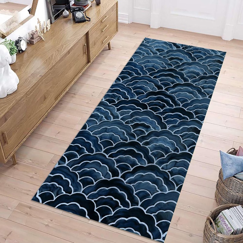 Red Japanese Wave Runner Rug A - Commercial Kitchen Japanese 评论和价格