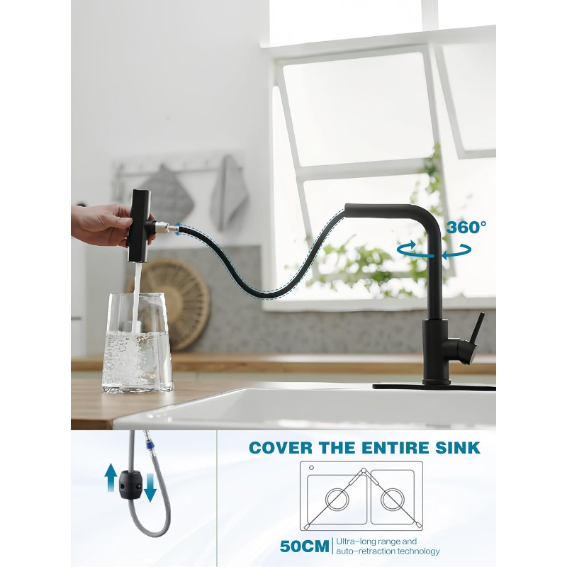 Kitchen Faucets Pull Down Spra - Commercial Kitchen Sprayer 评论和价格