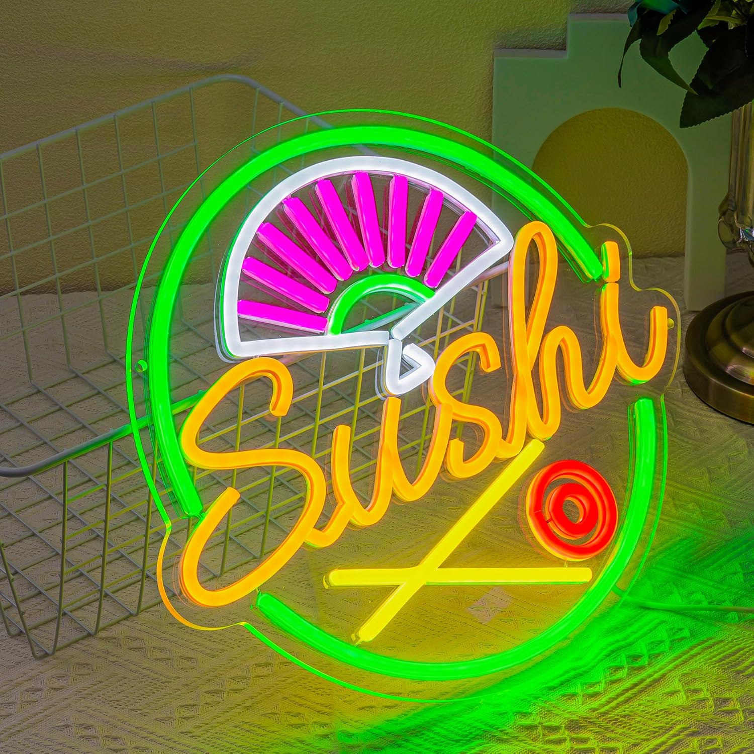 Sushi Neon Sign for Wall Decor - Commercial Kitchen Japanese 评论和价格