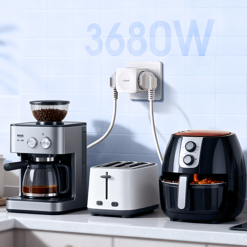 LDNIO 4 EU Outlet Power Cube,  - Commercial Kitchen Outlets 评论和价格