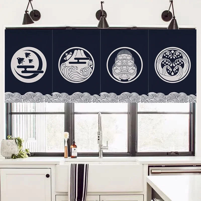 Japanese Short Curtain Decorat - Commercial Kitchen Japanese 评论和价格