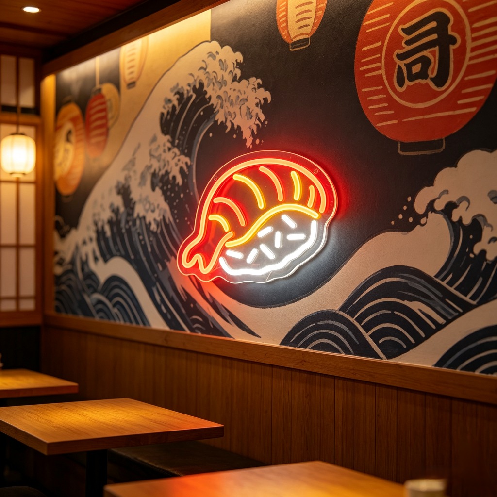 Creative Sushi LED Neon Light  - Commercial Kitchen Japanese 评论和价格