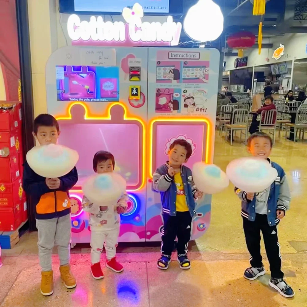 Automatic Cotton Candy Vending - Candy Floss Machine Commercial 评论和价格