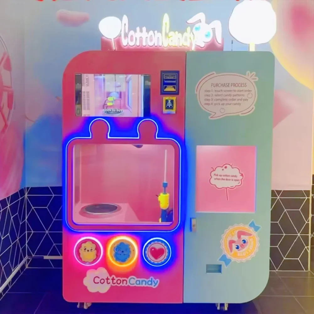 Automatic Cotton Candy Vending - Candy Floss Machine Commercial 评论和价格