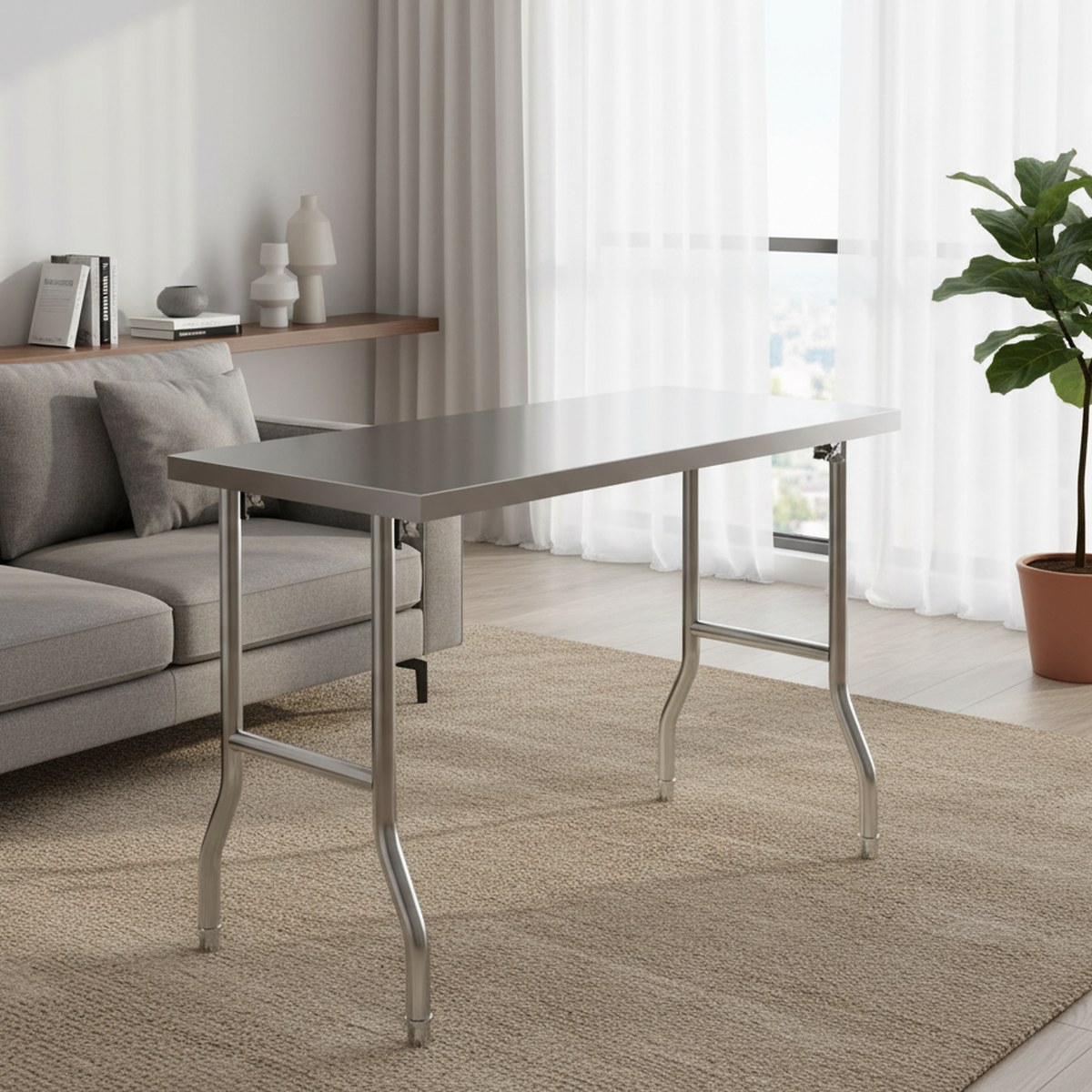 Heavy Duty Stainless Steel Fol - Commercial Kitchen Table 评论和价格